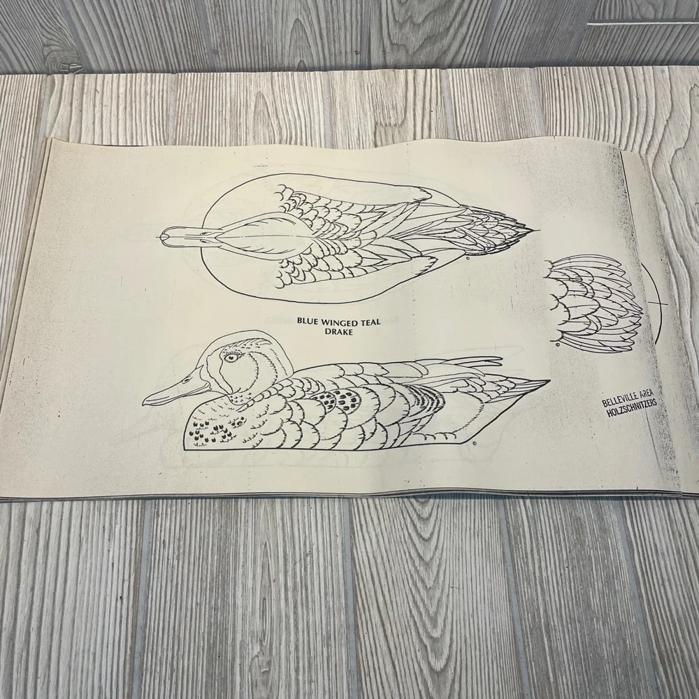 Belleville Area Holzschnitzers Duck Decoy Carving Patterns Lot of 22 Waterfowl